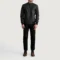 Men's Sven Tumbled Brown Leather Bomber Jacket Full Length