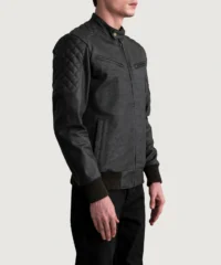 Men's Sven Tumbled Brown Leather Bomber Jacket Full LengthMen's Sven Tumbled Brown Leather Bomber Jacket Full Length
