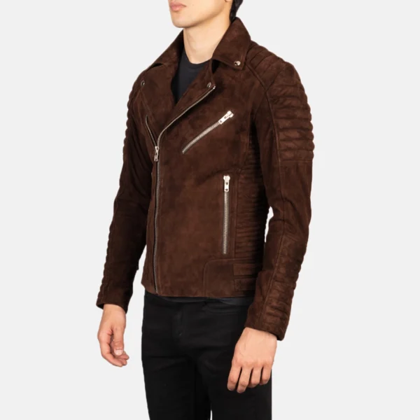 Men's+Armand+Mocha+Suede+Biker+Jacket+Full+Length-2