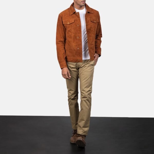 Stallon Brown Suede Jacket for men