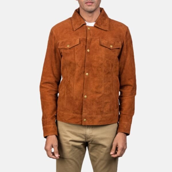 Stallon Brown Suede Jacket for men