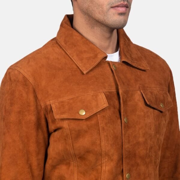 Stallon Brown Suede Jacket for men